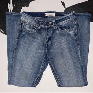 VGS Denim for All Time Straight Leg Medium Blue Stone Washed Jeans